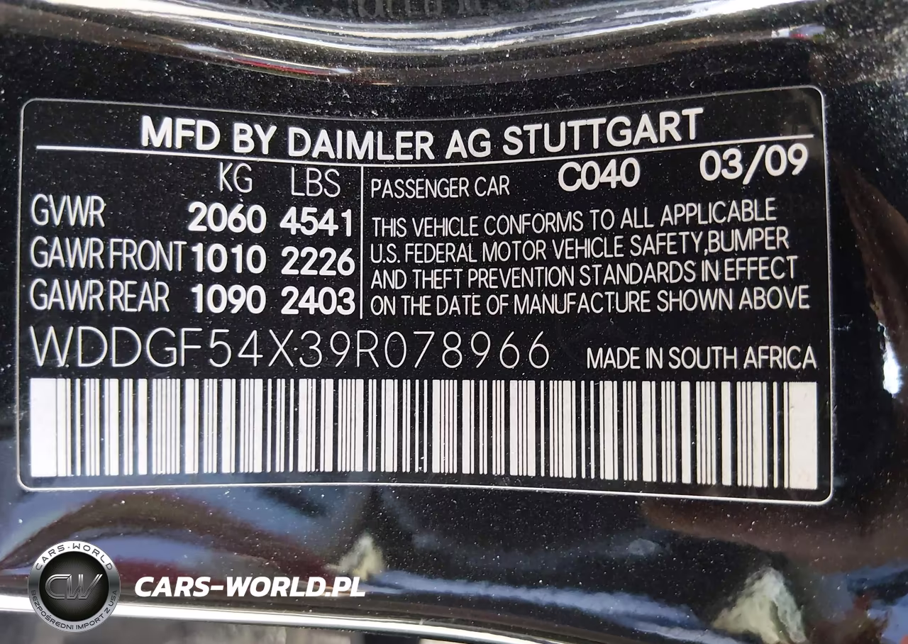 2009 Mercedes-Benz C 300 Luxury-Sport VIN:WDDGF54X39R078966 - 9
