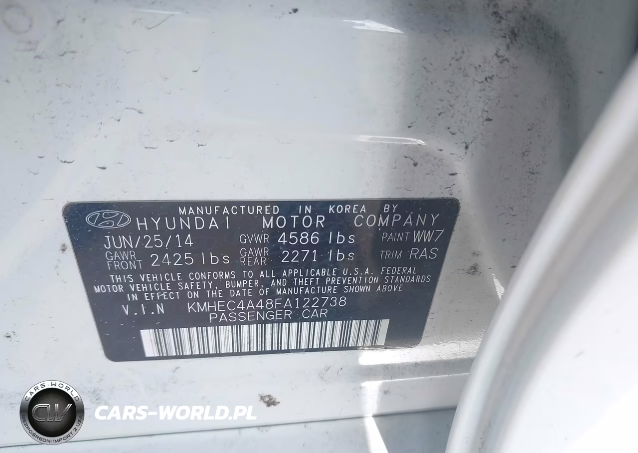 2015 Hyundai Sonata Hybrid Limited VIN:KMHEC4A48FA122738 - 9