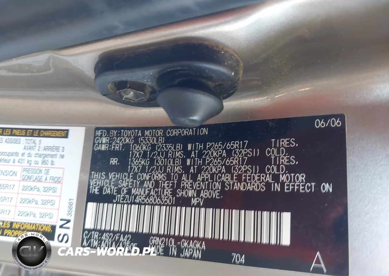 2006 Toyota 4Runner Sr5 V6 VIN:JTEZU14R568063501 - 9