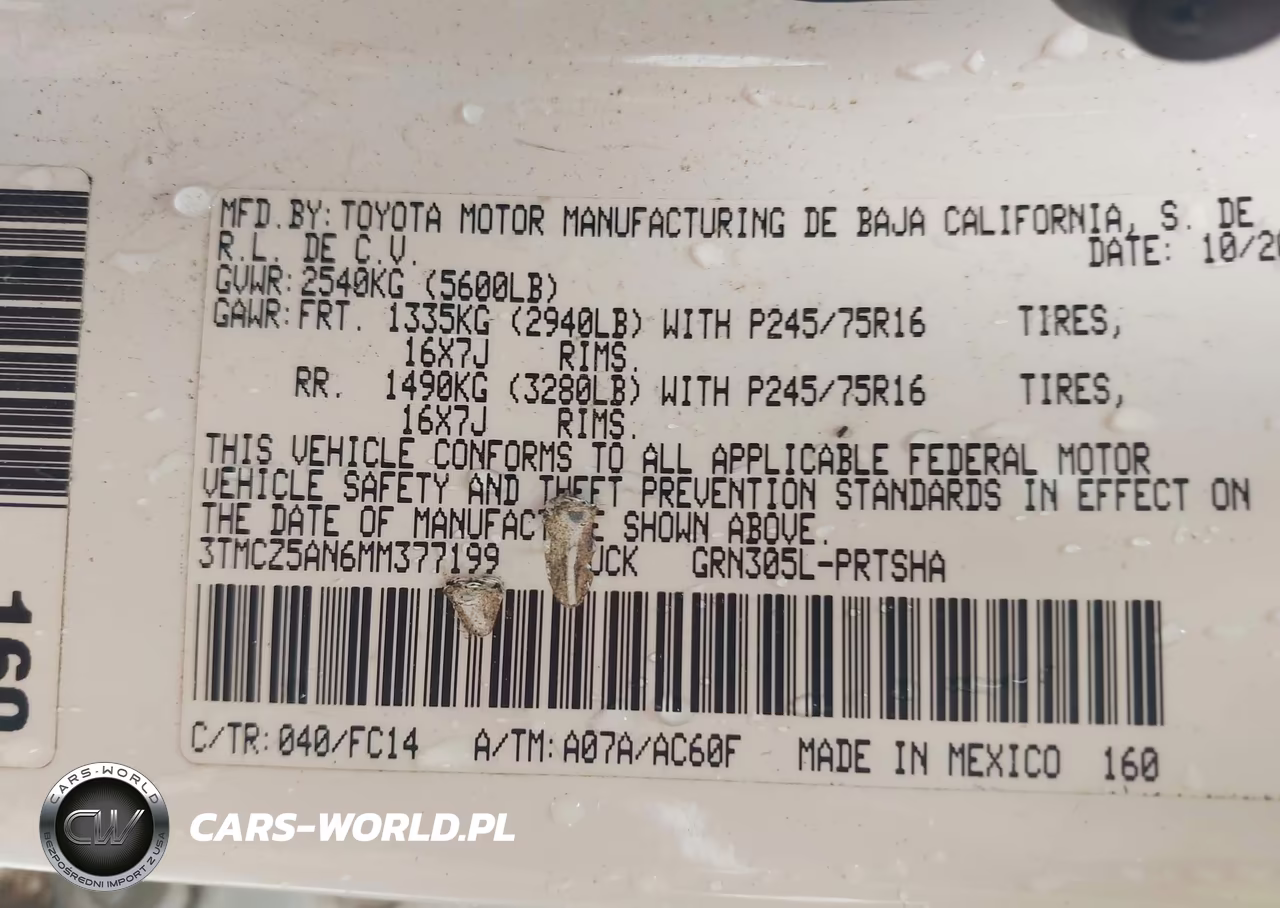 2021 Toyota Tacoma Sr5 V6 VIN:3TMCZ5AN6MM377199 - 9