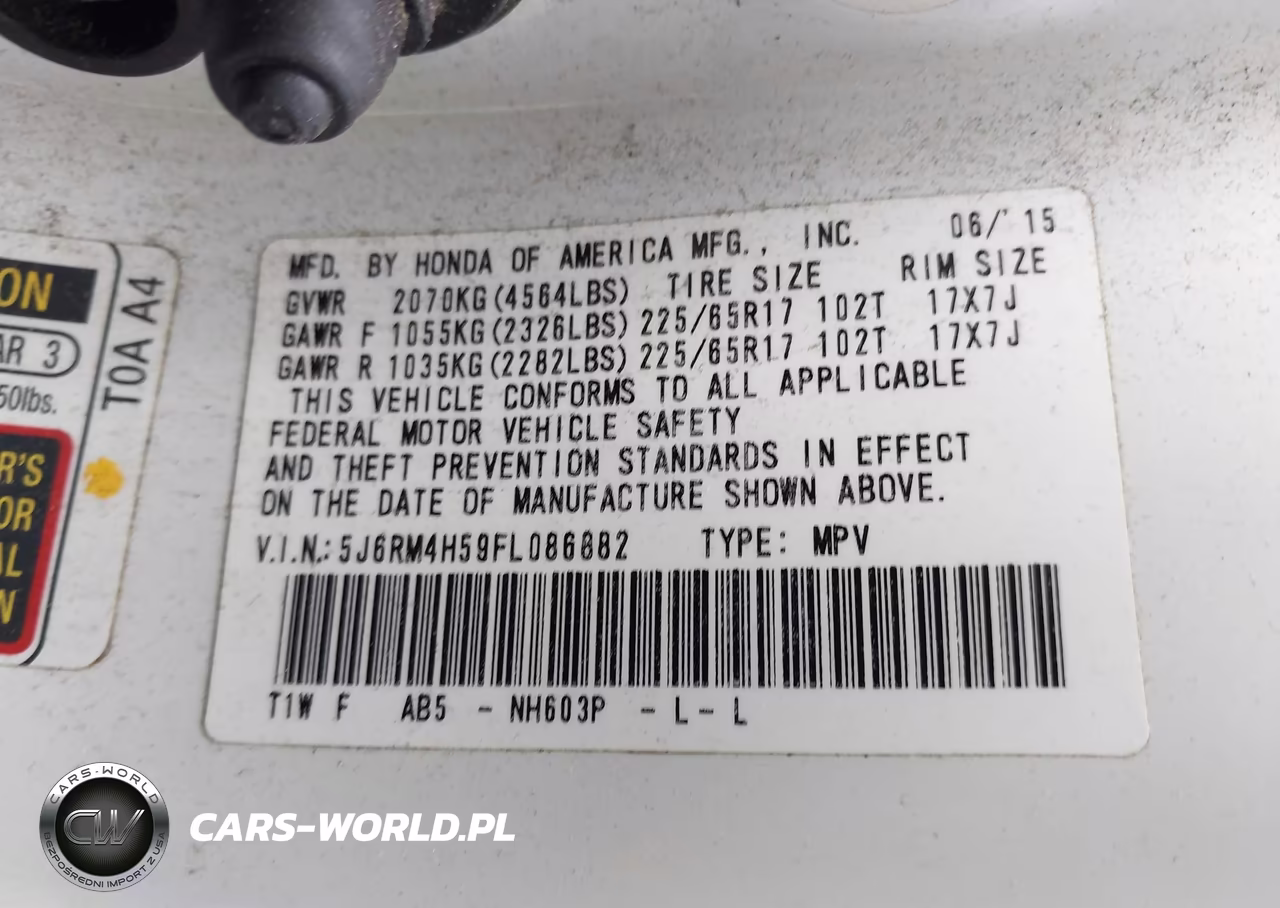 2015 Honda Cr-V Ex VIN:5J6RM4H59FL086882 - 9