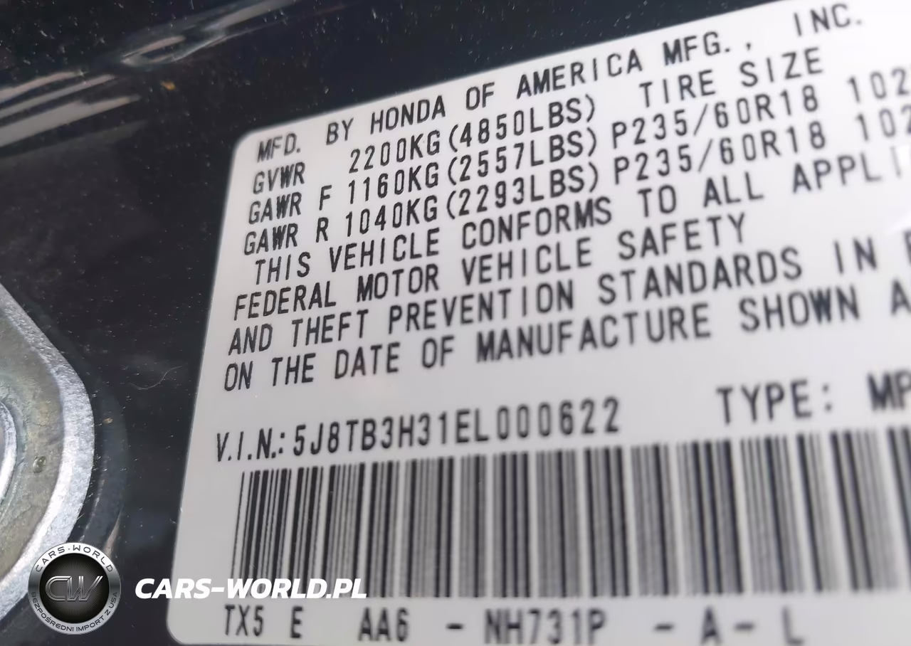 2014 Acura Rdx VIN:5J8TB3H31EL000622 - 9