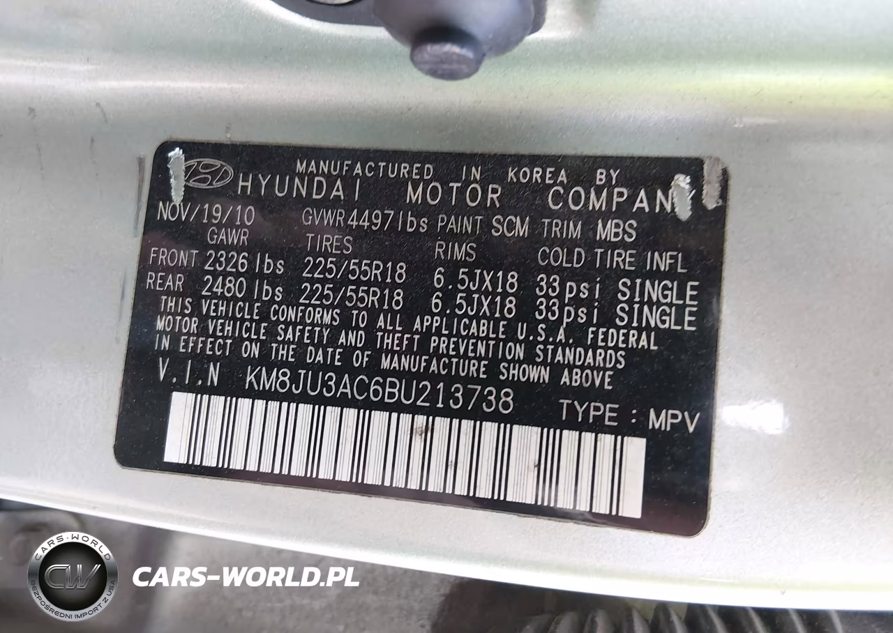 2011 Hyundai Tucson Limited VIN:KM8JU3AC6BU213738 - 9