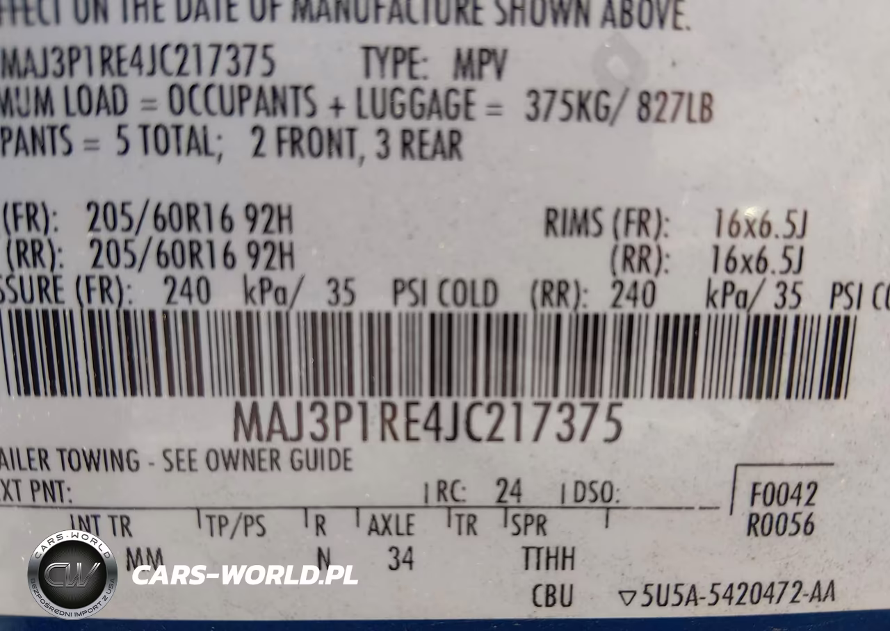 2018 Ford Ecosport S VIN:MAJ3P1RE4JC217375 - 9
