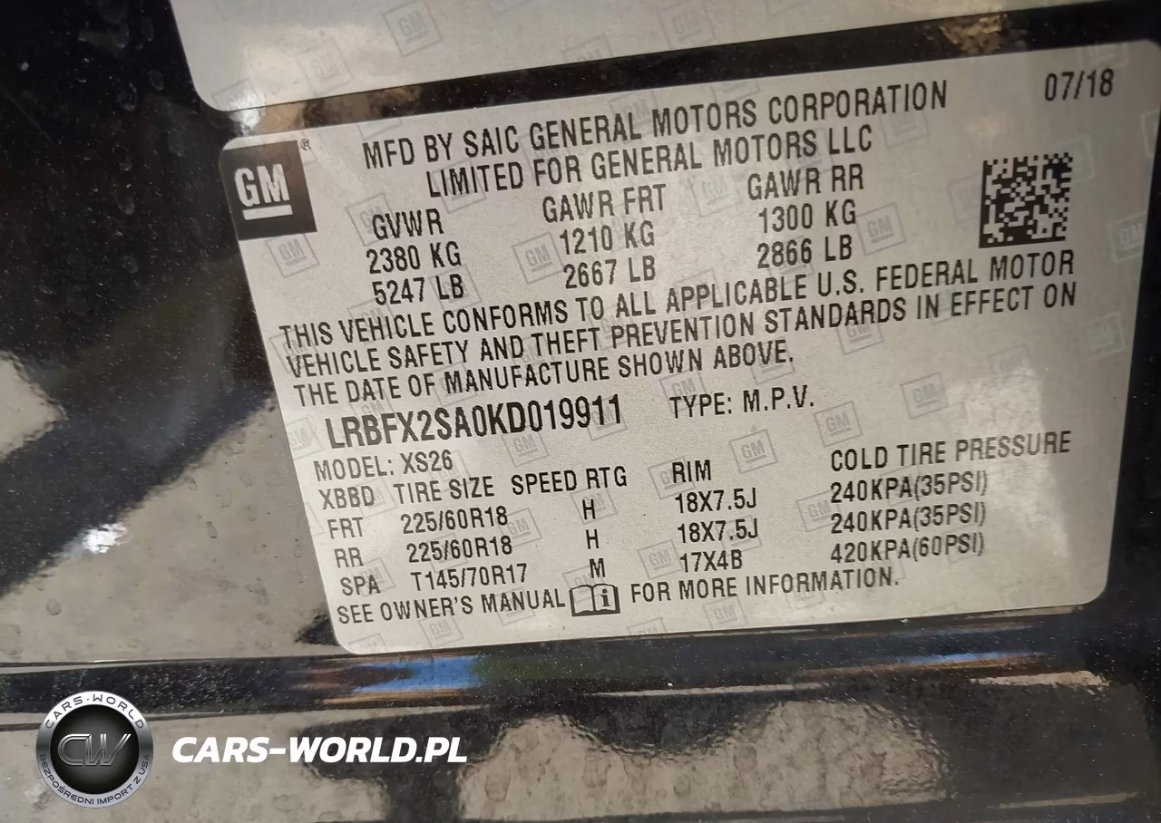 2019 Buick Envision Awd Essence VIN:LRBFX2SA0KD019911 - 9