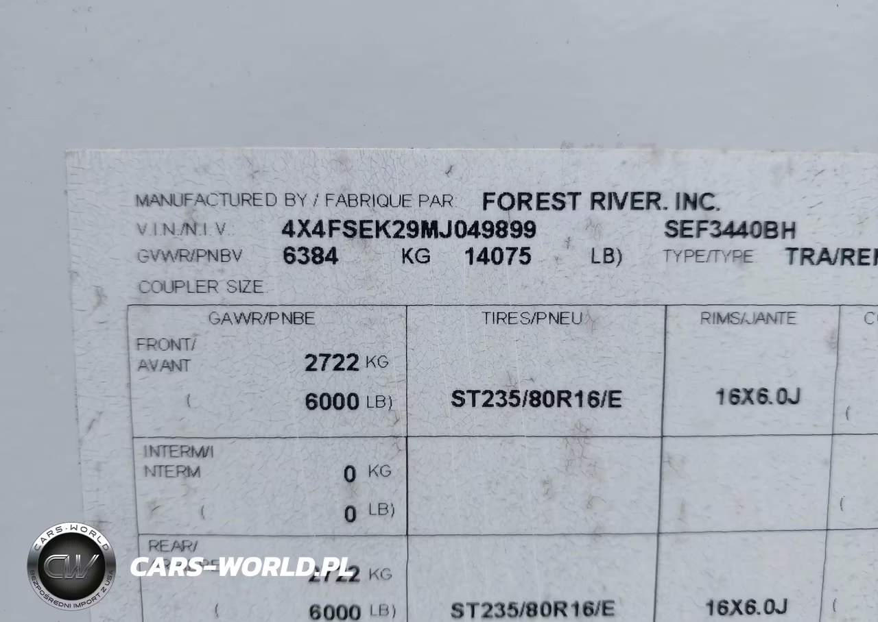 2021 Forest River Other VIN:4X4FSEK29MJ049899 - 9
