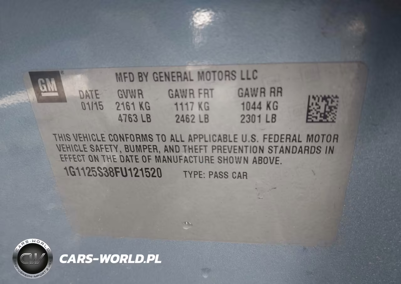 2015 Chevrolet Impala 2Lt VIN:1G1125S38FU121520 - 9