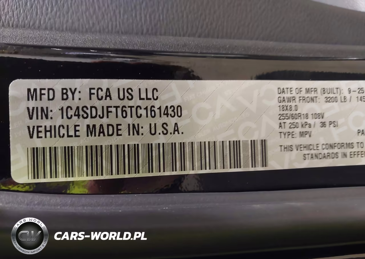 2026 Dodge Durango Pursuit Awd VIN:1C4SDJFT6TC161430 - 9
