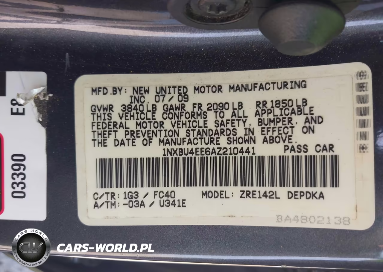 2010 Toyota Corolla Le VIN:1NXBU4EE6AZ210441 - 9