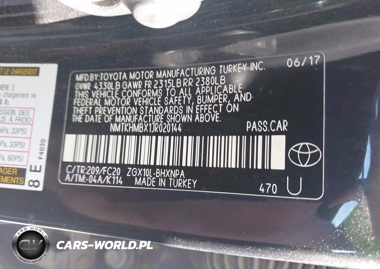 2018 Toyota C-Hr Xle VIN:NMTKHMBX1JR020144 - 9