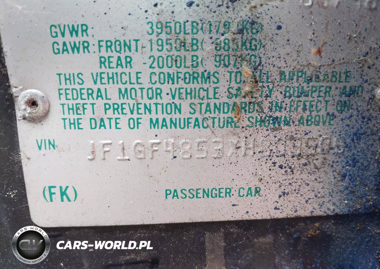 1999 Subaru Impreza Outback Sport VIN:JF1GF4853XH803505 - 9