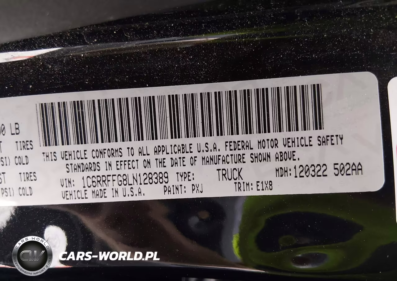 2020 Ram 1500 Big Horn 4X4 5'7 Box VIN:1C6RRFFG8LN128389 - 9