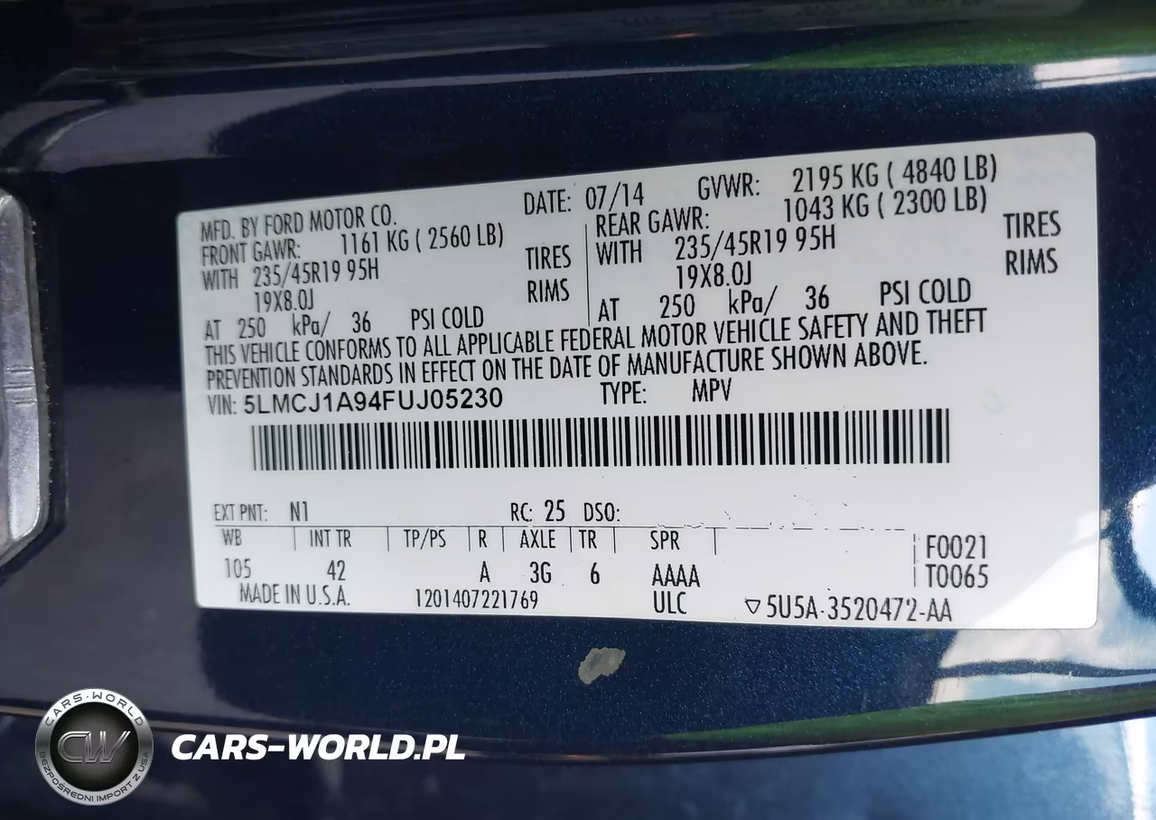 2015 Lincoln Mkc VIN:5LMCJ1A94FUJ05230 - 9