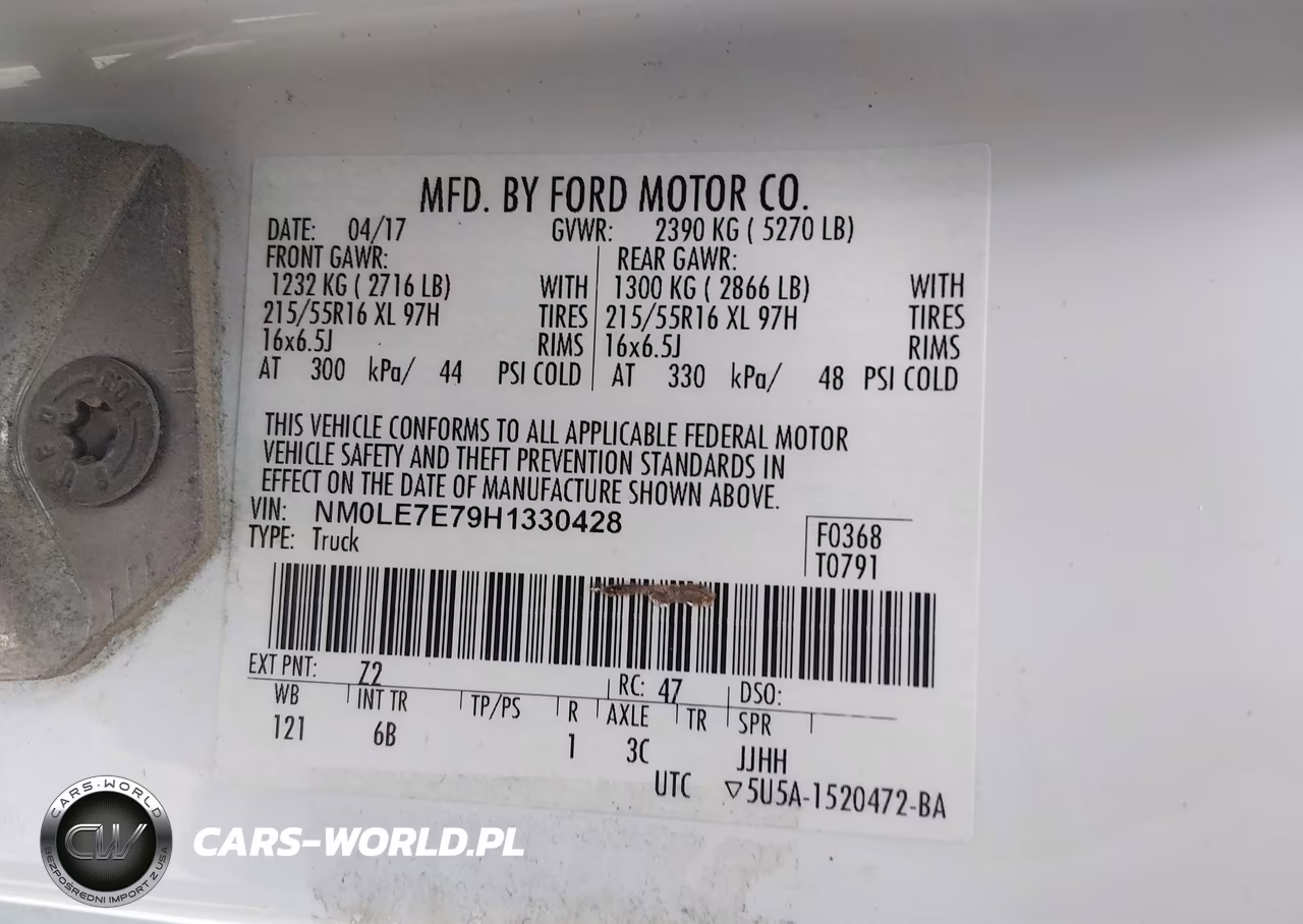 2017 Ford Transit Connect Xl VIN:NM0LE7E79H1330428 - 9