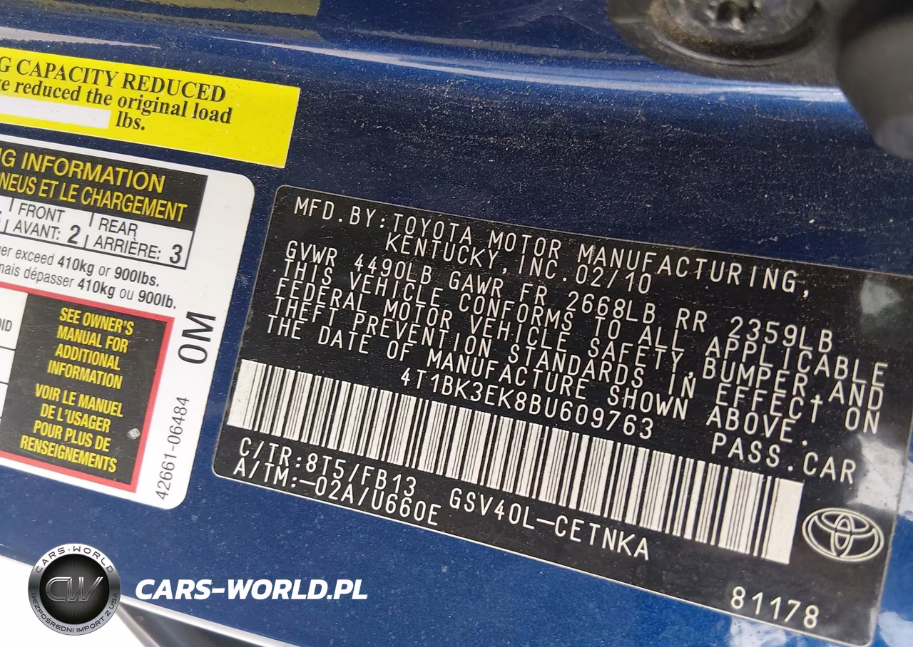 2011 Toyota Camry Le V6 VIN:4T1BK3EK8BU609763 - 9