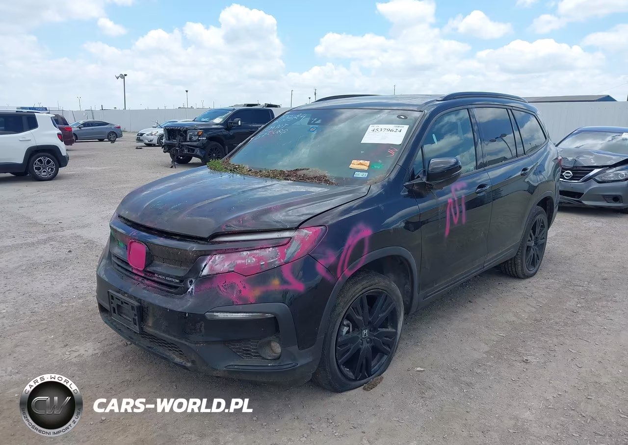 2021 Honda Pilot Awd Black Edition VIN:5FNYF6H74MB082022 - 2