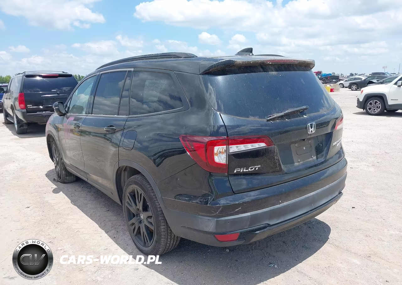 2021 Honda Pilot Awd Black Edition VIN:5FNYF6H74MB082022 - 3