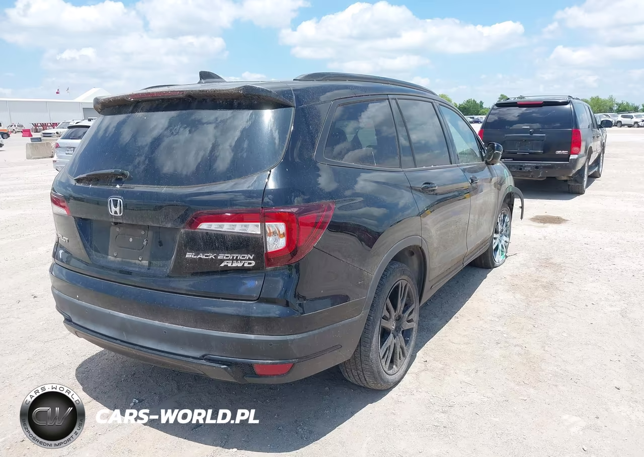 2021 Honda Pilot Awd Black Edition VIN:5FNYF6H74MB082022 - 4