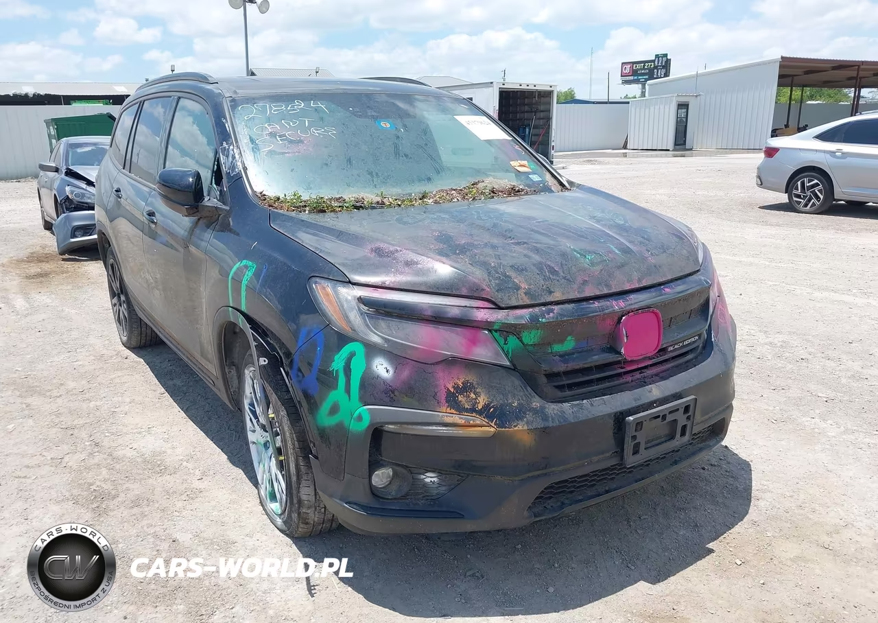 2021 Honda Pilot Awd Black Edition VIN:5FNYF6H74MB082022 - 6