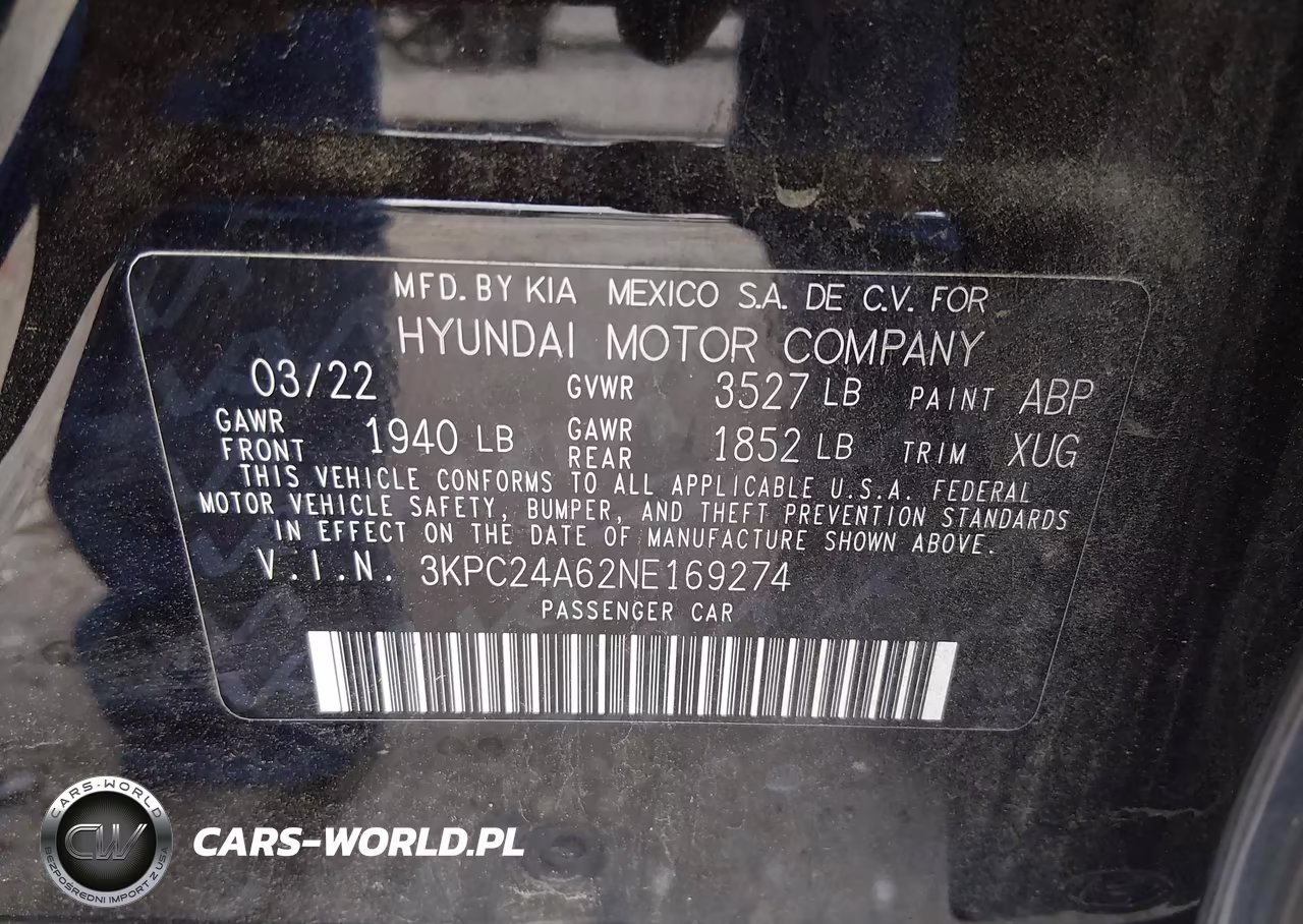 2022 Hyundai Accent Se VIN:3KPC24A62NE169274 - 9