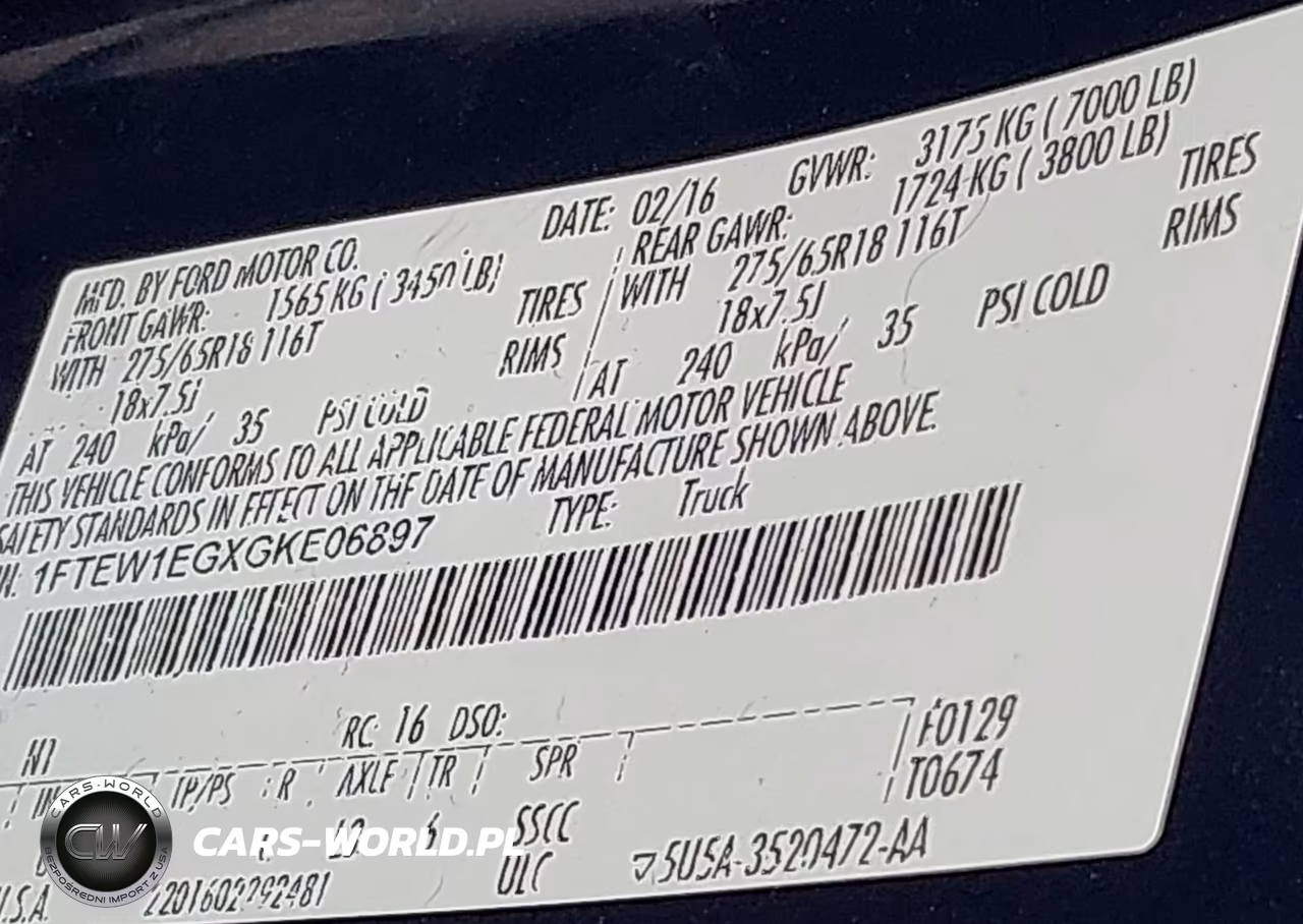 2016 Ford F-150 Xlt VIN:1FTEW1EGXGKE06897 - 9