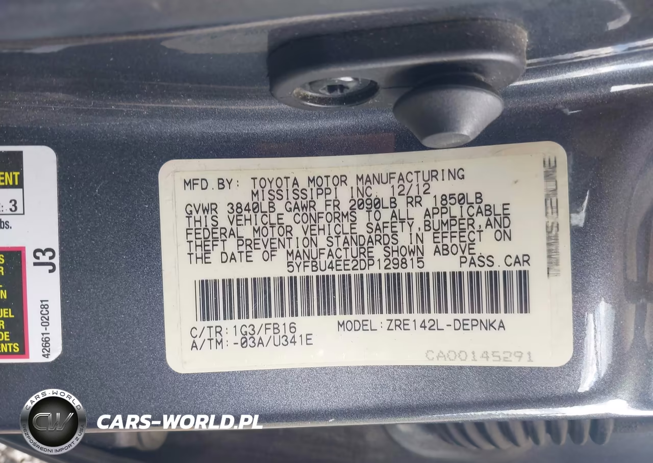 2013 Toyota Corolla Le VIN:5YFBU4EE2DP129815 - 9