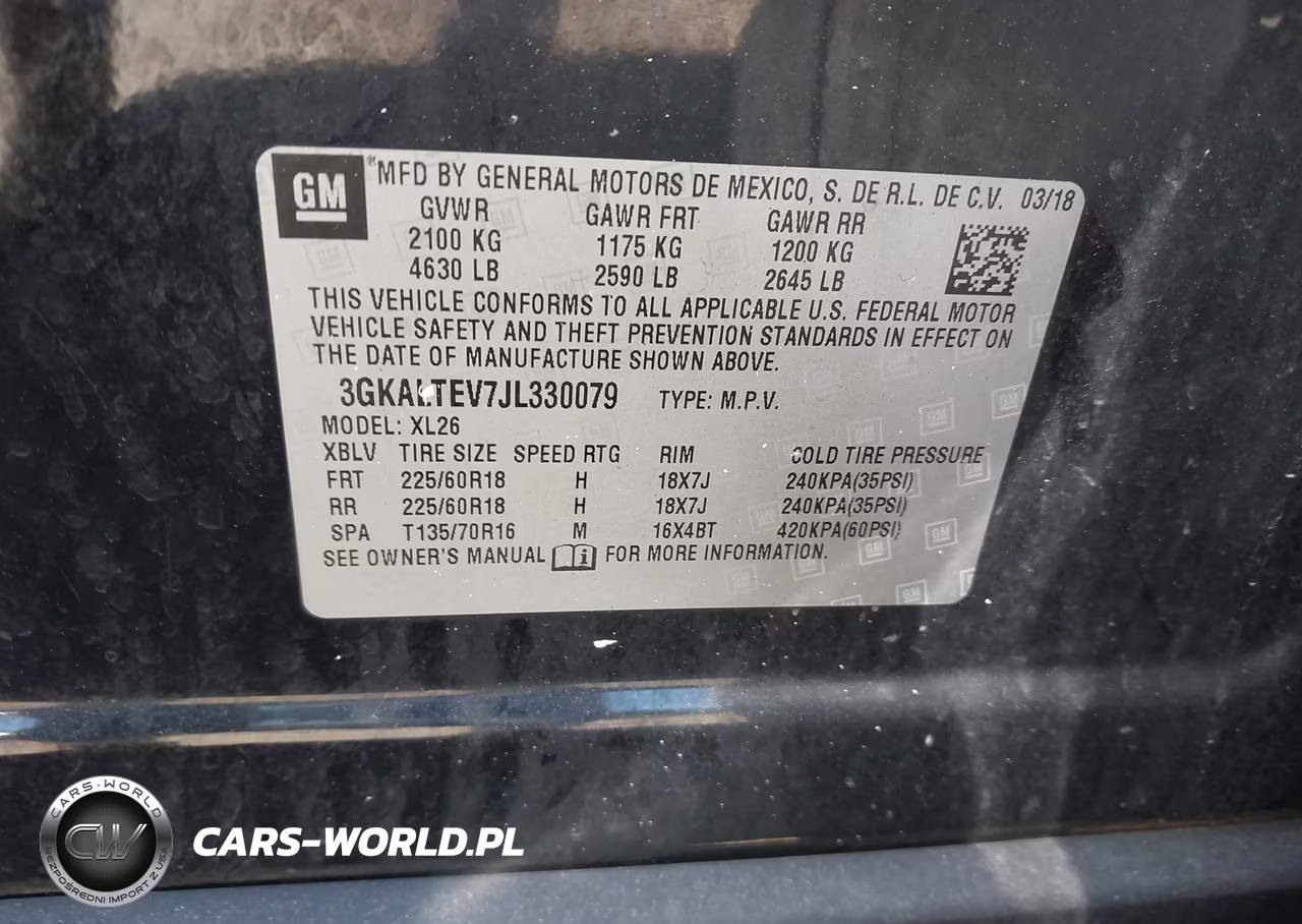 2018 GMC Terrain Sle VIN:3GKALTEV7JL330079 - 9