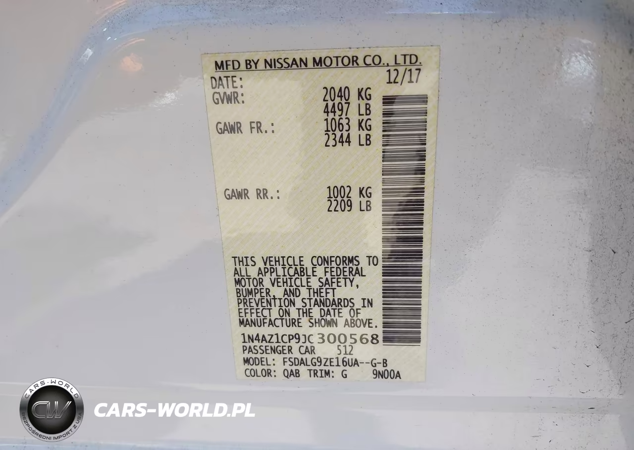 2018 Nissan Leaf Sl VIN:1N4AZ1CP9JC300568 - 9
