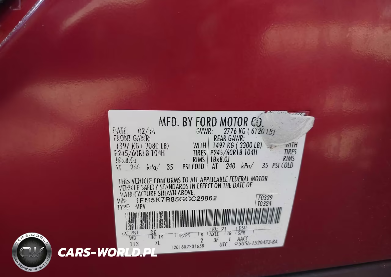 2016 Ford Explorer VIN:1FM5K7B85GGC29962 - 9