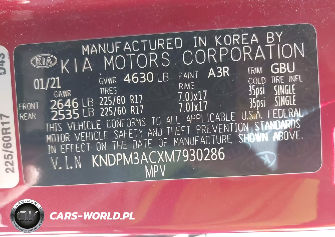 2021 Kia Sportage Lx VIN:KNDPM3ACXM7930286 - 9