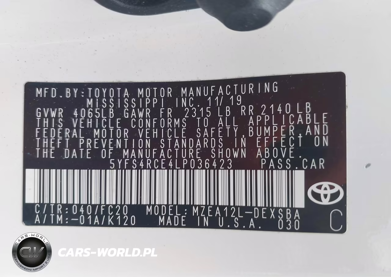 2020 Toyota Corolla Se VIN:5YFS4RCE4LP036423 - 9