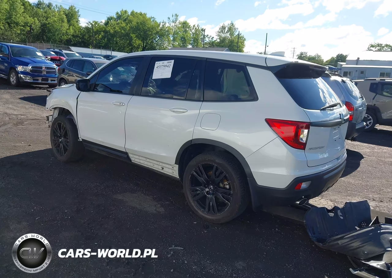 2021 Honda Passport Awd Sport VIN:5FNYF8H28MB031669 - 3