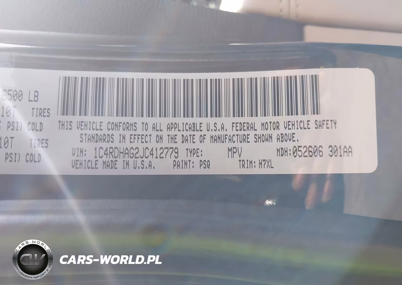 2018 Dodge Durango Sxt VIN:1C4RDHAG2JC412779 - 9