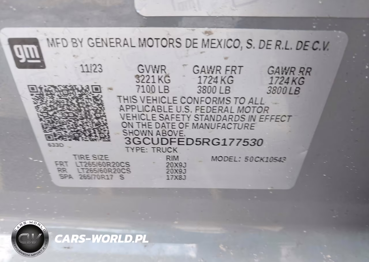 2024 Chevrolet Silverado 1500 4Wd Short Bed Lt Trail Boss VIN:3GCUDFED5RG177530 - 9