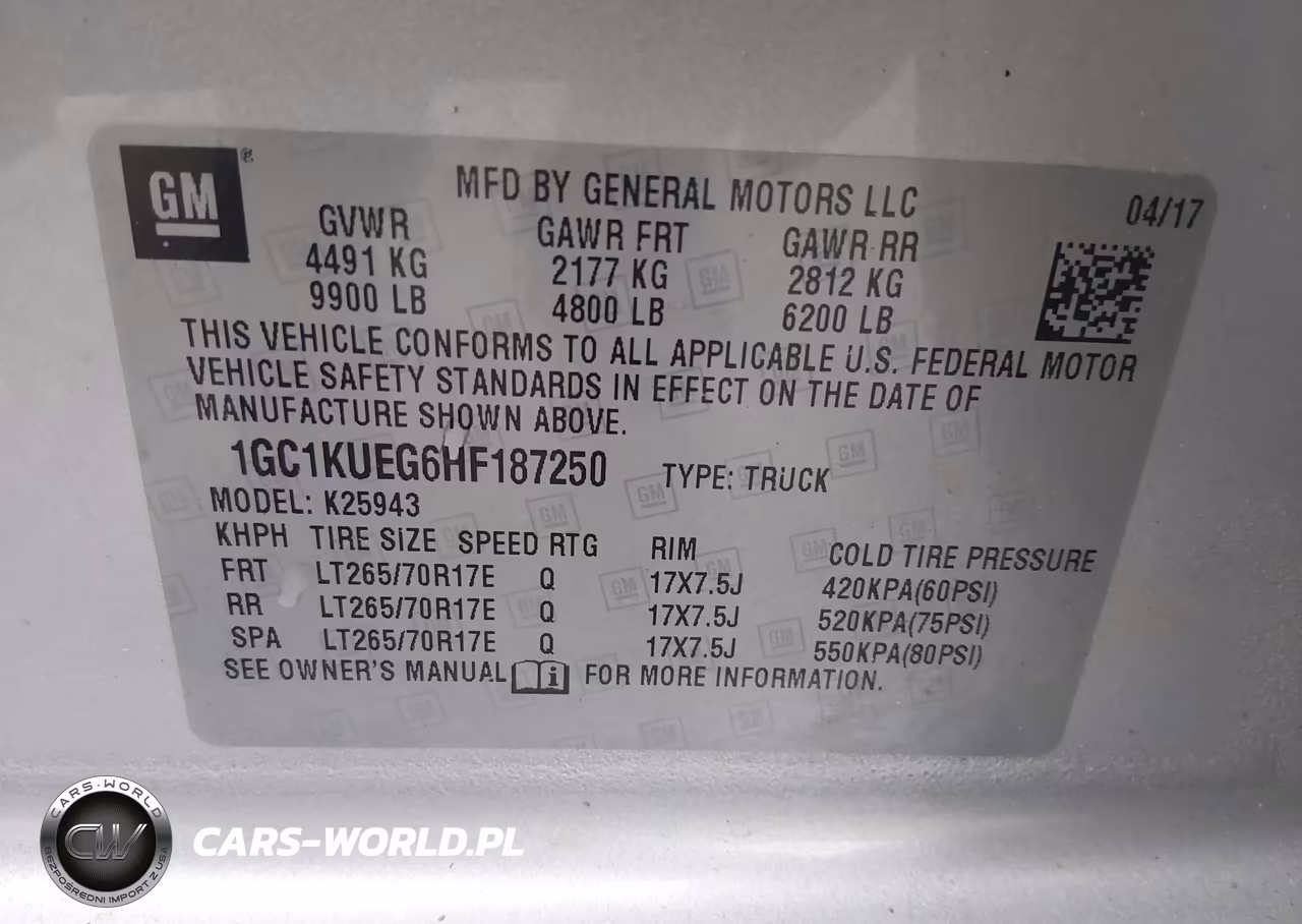 2017 Chevrolet Silverado 2500Hd Work Truck VIN:1GC1KUEG6HF187250 - 9