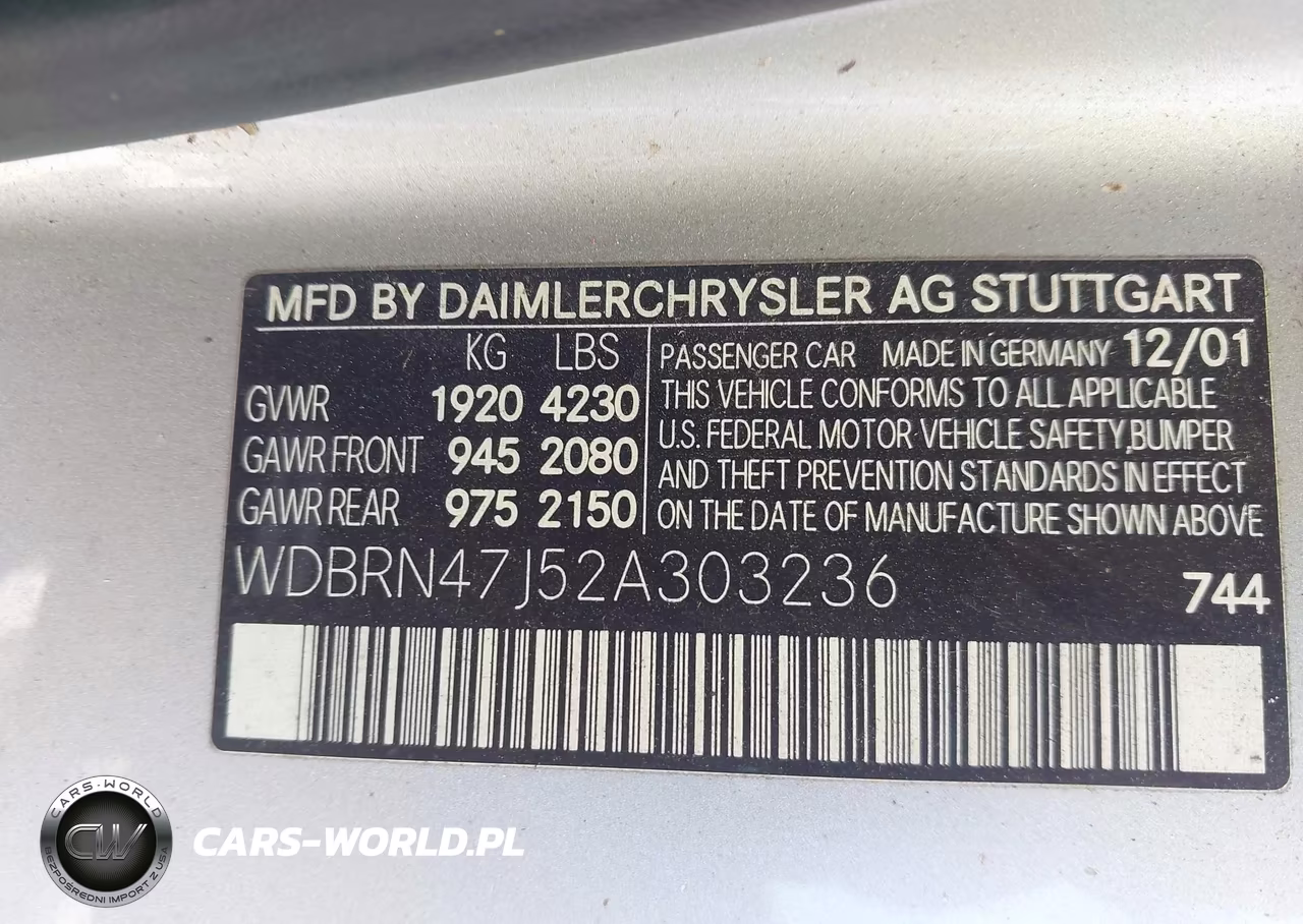 2002 Mercedes-Benz C 230K Sport Coupe VIN:WDBRN47J52A303236 - 9
