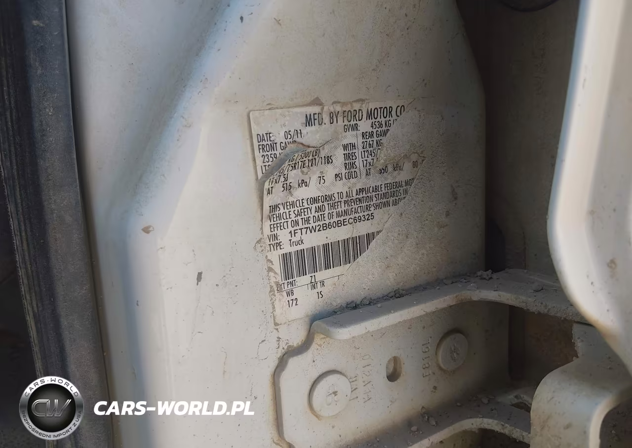 2011 Ford F-250 Xl VIN:1FT7W2B60BEC69325 - 9
