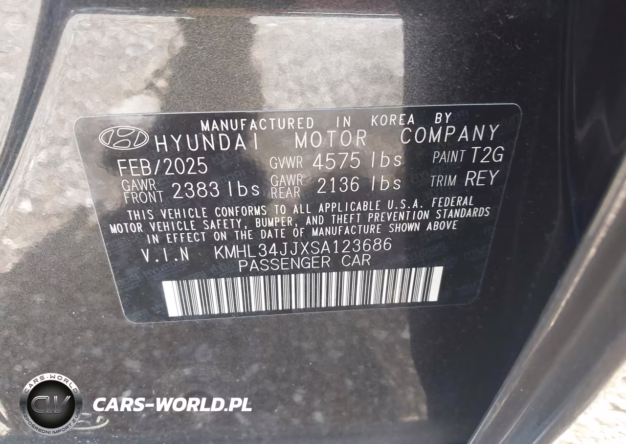 2025 Hyundai Sonata Hybrid Sel VIN:KMHL34JJXSA123686 - 9