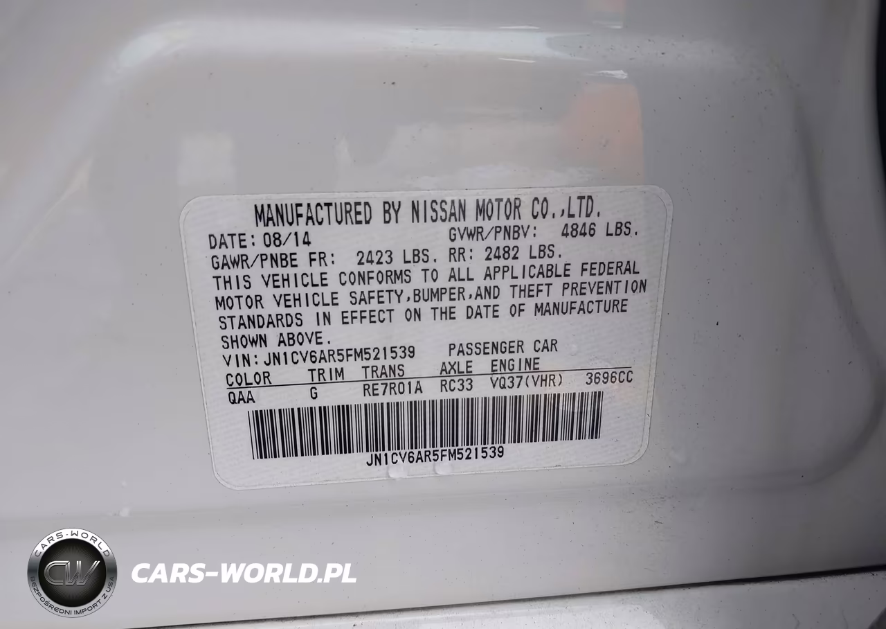2015 Infiniti Q40 VIN:JN1CV6AR5FM521539 - 9