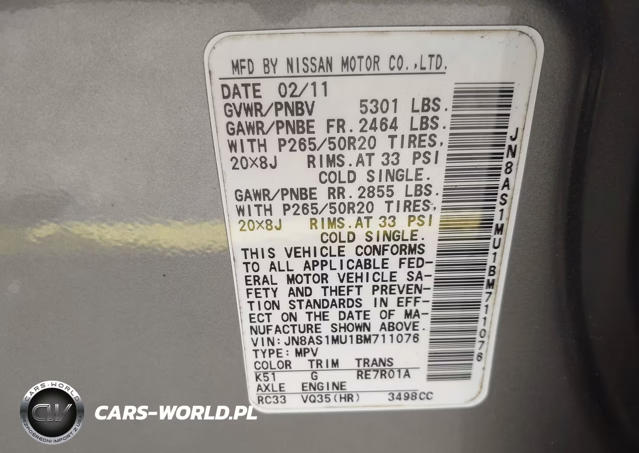 2011 Infiniti Fx35 VIN:JN8AS1MU1BM711076 - 9