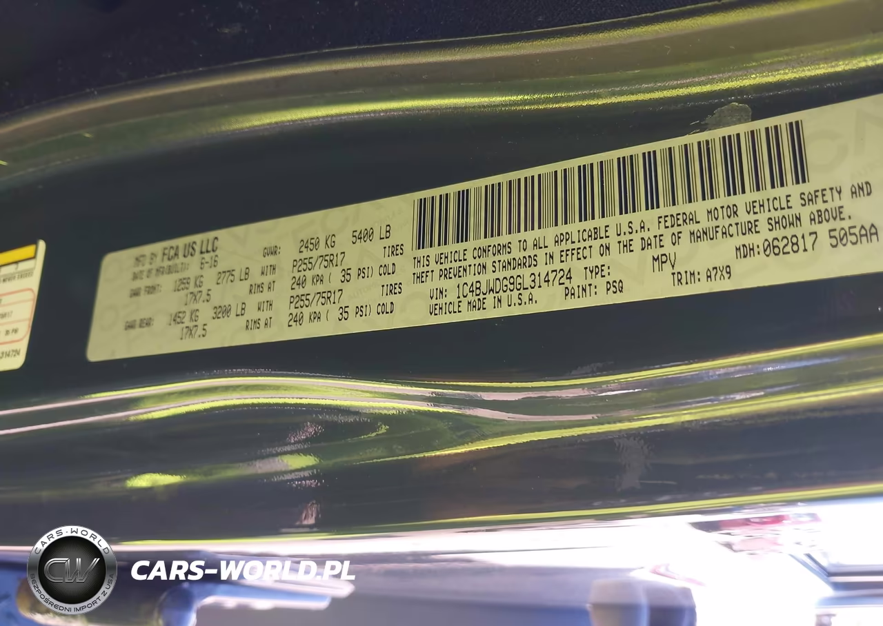 2016 Jeep Wrangler Unlimited Sport VIN:1C4BJWDG9GL314724 - 9
