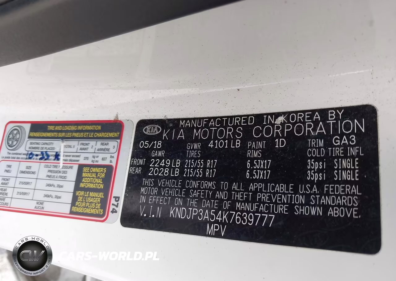 2019 Kia Soul + VIN:KNDJP3A54K7639777 - 9