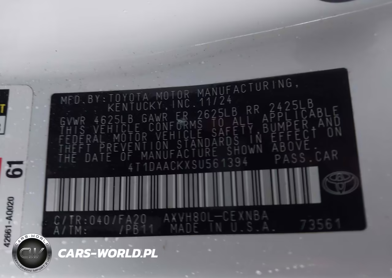 2025 Toyota Camry Le VIN:4T1DAACKXSU561394 - 9