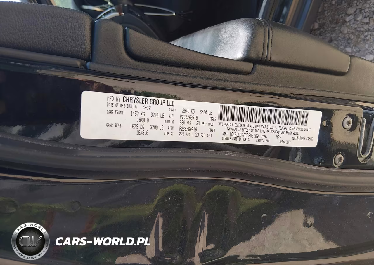 2012 Jeep Grand Cherokee Limited VIN:1C4RJEBG2CC305160 - 9