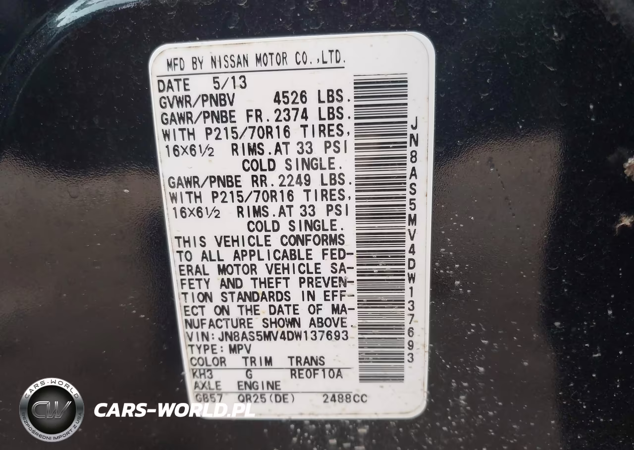 2013 Nissan Rogue S VIN:JN8AS5MV4DW137693 - 9
