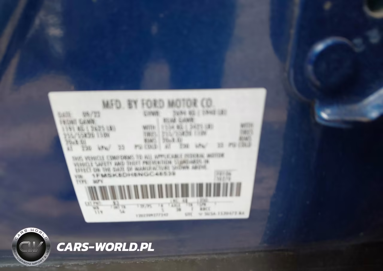 2022 Ford Explorer Xlt VIN:1FMSK8DH8NGC48539 - 9