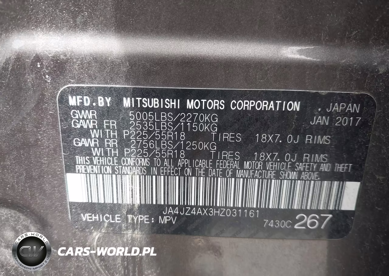 2017 Mitsubishi Outlander Gt VIN:JA4JZ4AX3HZ031161 - 9