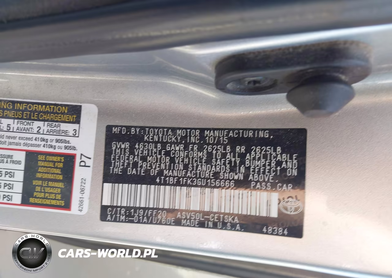 2016 Toyota Camry Se VIN:4T1BF1FK3GU156666 - 9