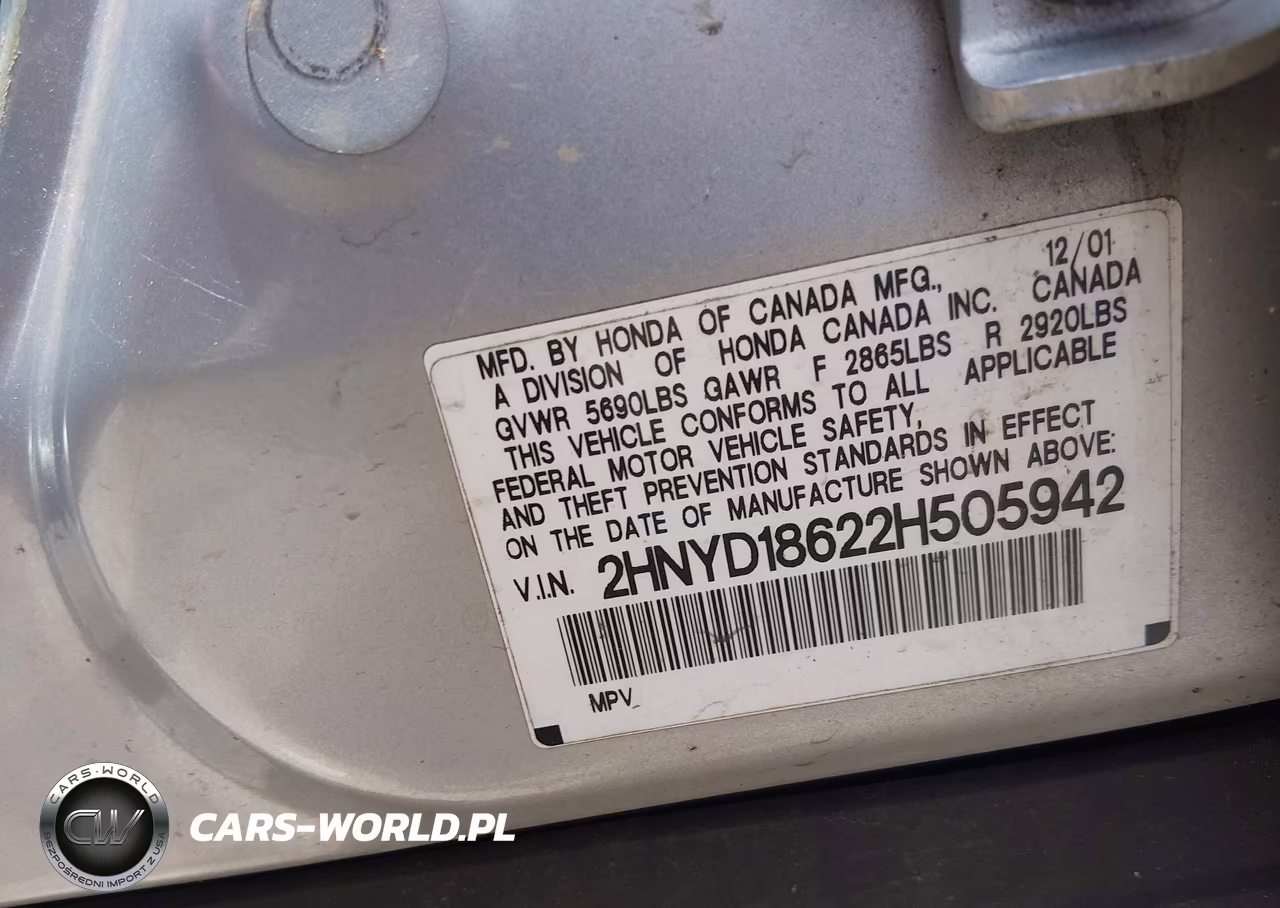 2002 Acura Mdx VIN:2HNYD18622H505942 - 9