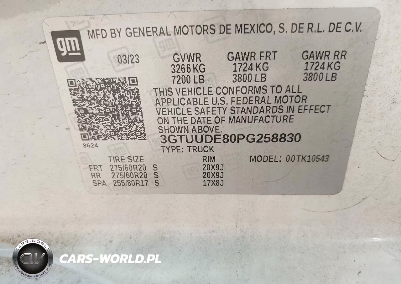 2023 GMC Sierra 1500 4Wd Short Box Slt VIN:3GTUUDE80PG258830 - 9